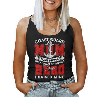 Womens Veteran Quotes - Coast Guard Mom Women Tank Top Basic Casual Daily Weekend Graphic - Seseable