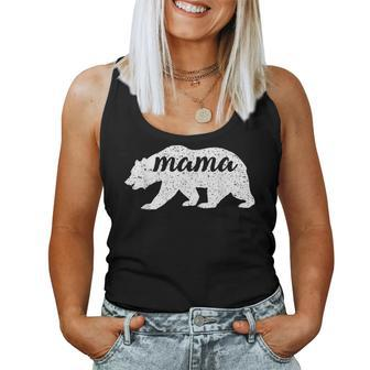 Womens Vintage Cute Mama Bear Mom Women Tank Top Basic Casual Daily Weekend Graphic - Seseable