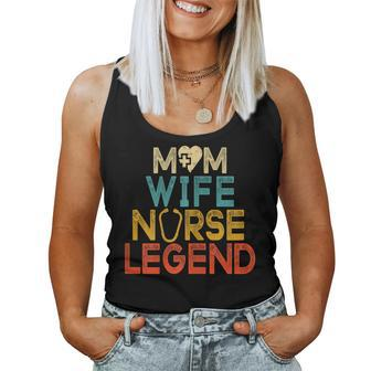Womens Wife Mom Nurse Legend Womens Rn Lpn Mothers Day For Nurses Women Tank Top Basic Casual Daily Weekend Graphic - Thegiftio UK