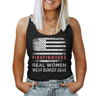 Womens Womens Firefighter Female Fire Fighter Firefighting Mom Women Tank Top Basic Casual Daily Weekend Graphic - Seseable