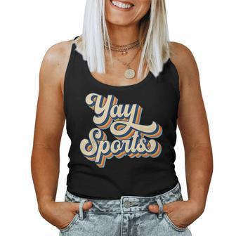 Yay Go Sports Funny Sports Yay Go Sports Vintage Men Women Women Tank Top Basic Casual Daily Weekend Graphic - Seseable
