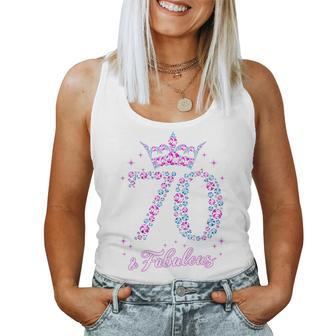 70 Years Old & Fabulous Womens 70Th Birthday Women Tank Top | Mazezy
