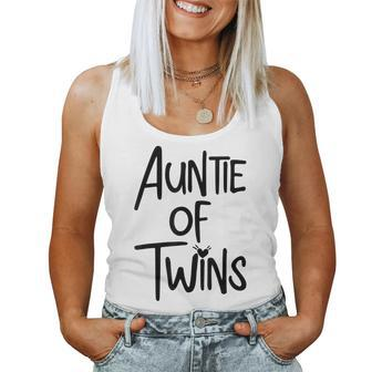 Aunt Of Twins Rockin Proud Auntie Life With Twin Mothers Day Women Tank Top Basic Casual Daily Weekend Graphic - Thegiftio UK