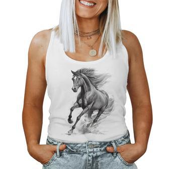 Beautiful Horse Graphic Horse Girls Lover For Girl Women Tank Top | Mazezy