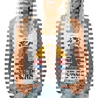 Beer- Beer Because Murder Is Wrong Craft Dad Women Tank Top | Mazezy