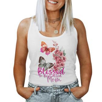 Blessed To Be Called Mom 2023 Butterfly Mom Day Women Tank Top | Mazezy