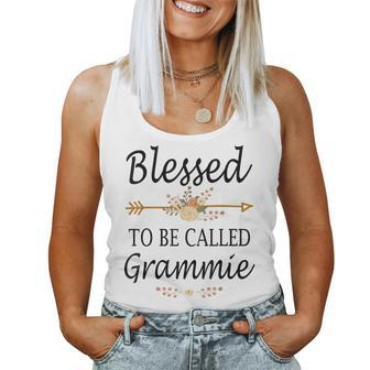 Blessed To Be Called Grammie Mothers Day Gifts Women Tank Top Basic Casual Daily Weekend Graphic - Thegiftio UK