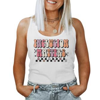Boho Inclusion Matters Special Education Sped Teacher Women Women Tank Top Basic Casual Daily Weekend Graphic - Seseable