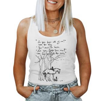 Boy Mole Fox And Horse Quote So You Know All Of Me Women Tank Top | Mazezy