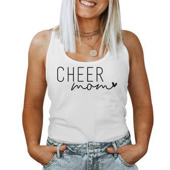 Cheer Mom Cheerleading Mom Leopard Cheetah Messy Bun Women Tank Top | Mazezy