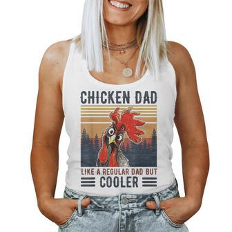 Chicken Dad Like A Regular Dad Farmer Poultry Father Day Women Tank Top | Mazezy