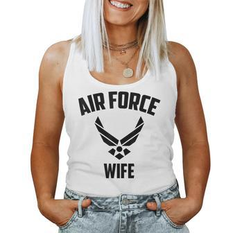 Cool Air Force Wife Gift | Best Proud Veteran Military Women Women Tank Top Basic Casual Daily Weekend Graphic - Seseable