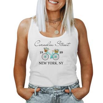 Cornelia Street Crew New York City 1989 Floral Bike Women Women Tank Top | Mazezy