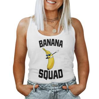 Dabbing Banana Squad Yellow Riped Fruit Women Tank Top | Mazezy