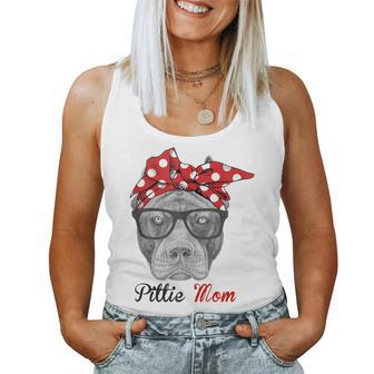 Dog Pitbull Mom Pittie Mom Women Tank Top | Mazezy