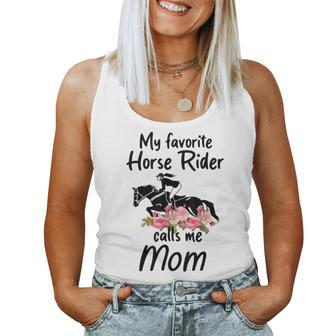 My Favorite Horse Rider Calls Me Mom Women Tank Top | Mazezy