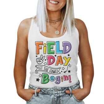 Field Day Let The Games Begin Kids Boys Girls Teachers Gifts Women Tank Top Basic Casual Daily Weekend Graphic - Thegiftio UK