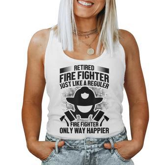 Firefighter Retirement Gift - Retired Fire Fighter Just Like Women Tank Top Basic Casual Daily Weekend Graphic - Seseable