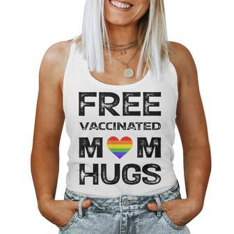 Gay Pride Lesbian Free Vaccinated Mom Hugs Lgbt Women Tank Top | Mazezy