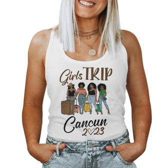 Girls Trip Cancun 2023 For Womens Weekend Birthday Squad Women Tank Top Basic Casual Daily Weekend Graphic - Thegiftio UK