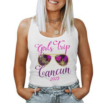 Womens Girls Trip Cancun 2023 Vacation For Women Weekend Birthday Women Tank Top | Mazezy