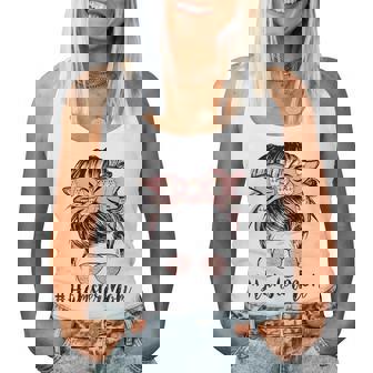 Hamster Mom Life Messy Bun Hair Mothers Day Hamster Mom Women Tank Top Basic Casual Daily Weekend Graphic - Thegiftio