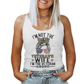 Im Not The Veterans Wife Im The Veteran Day Patriotic Women Tank Top Basic Casual Daily Weekend Graphic - Seseable