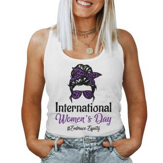 Womens International Womens Day 2023 8 March 2023 Embrace Equity Women Tank Top | Mazezy