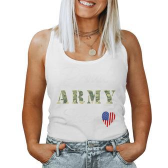 Kids Army Sister Proud Army Sister Of A Soldier Brother Women Tank Top | Mazezy