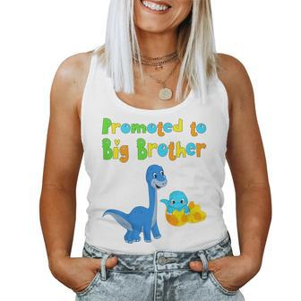 Kids I Become Big Brother Dino 2022 Birth Brother Sister Women Tank Top Basic Casual Daily Weekend Graphic - Seseable