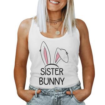 Kids Sister Bunny Family Matching Easter Outfit Cute Easter Girls Women Tank Top | Mazezy
