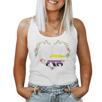 Lgbtq Mama Bear Non Binary Gay Equal Rights Rainbow Women Tank Top Basic Casual Daily Weekend Graphic - Seseable