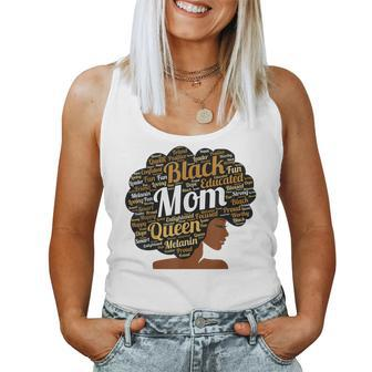 Mother’S Day Junenth Black Mom Queen Afro African Woman Women Tank Top | Mazezy