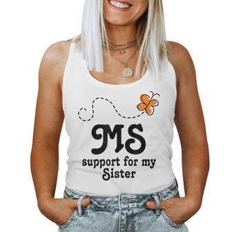 Ms Awareness Month Multiple Sclerosis For Sister Women Tank Top | Mazezy