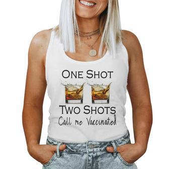 One Shot Two Shot Call Me Vaccinated Men Women Women Tank Top | Mazezy