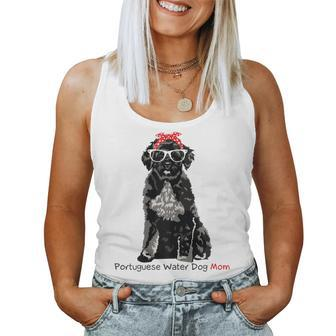 Portuguese Water Dog Mom Retro Mothers Day Gift Idea Women Tank Top Basic Casual Daily Weekend Graphic - Thegiftio UK