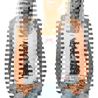 Portuguese Water Dog Mom Retro Mothers Day Gift Idea Women Tank Top Basic Casual Daily Weekend Graphic - Thegiftio