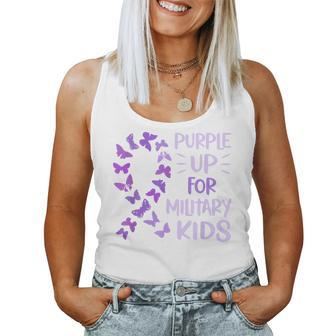 Purple Up Military Child Butterfly - Military Brats Month Women Tank Top | Mazezy DE