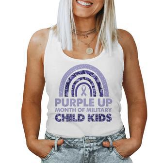 Purple Up Month Of Military Child Kids For Women Men Kid Women Tank Top Basic Casual Daily Weekend Graphic - Seseable