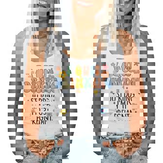 I Quit Drinking Just Kidding Im Pregnant Mommy To Be Women Tank Top | Mazezy