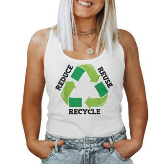 Reduce Reuse Recycle Mother Nature Advocacy Earth Day Women Tank Top | Mazezy