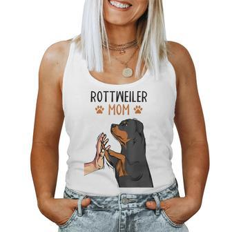 Rottweiler Mom Rottie Dog Mama Funny Mothers Day Women Tank Top Basic Casual Daily Weekend Graphic - Thegiftio UK