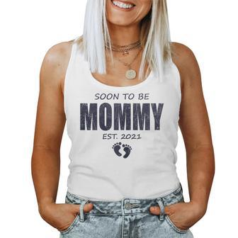 Soon To Be Mommy 2020 And Promoted To Mom Baby Announcement Women Tank Top | Mazezy