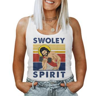Swoley Spirit Weight Lifting Jesus Swoley Spirit Women Tank Top | Mazezy