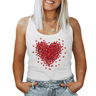 Tiny Hearts Valentines Day Gifts For Women Women Tank Top Basic Casual Daily Weekend Graphic - Seseable