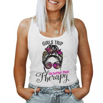 Womens Weekend Vacation Girls Trip Better Than Therapy Women Tank Top | Mazezy