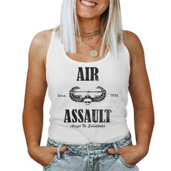 Womens Air Assault Subdued Distressed Women Tank Top Basic Casual Daily Weekend Graphic - Seseable