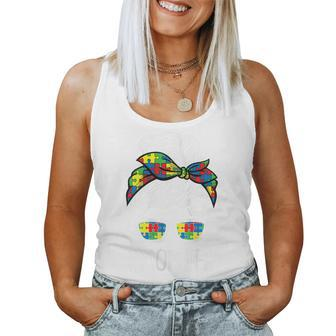 Womens Mom-Life Mothers-Day Autism Awareness Mama Mommy Momma Women Tank Top Basic Casual Daily Weekend Graphic - Thegiftio UK