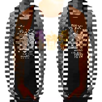 Hocus Pocus I Need Coffee To Focus Halloween Teacher Womens V2 Men Tank Top Daily Basic Casual Graphic - Thegiftio UK