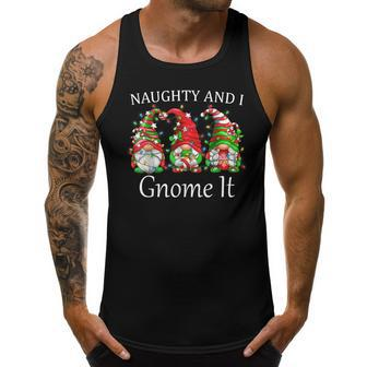 Naughty And I Gnome It Christmas Pajamas Gnomes Funny Xmas Men Tank Top Daily Basic Casual Graphic - Thegiftio UK